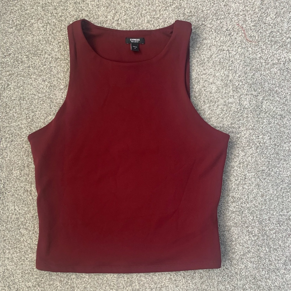 Express Body Contour high neck cropped tank size Small